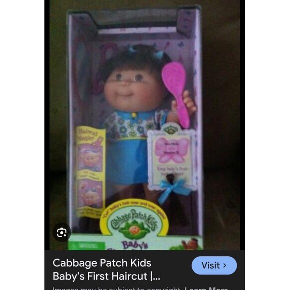 Vtg Cabbage Patch Kids Doll 1999 Replacement Shirt Or Dress My First Haircut - Picture 8 of 8